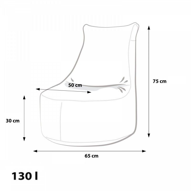 EF4016 Ecopuf Detský MINI sedací vak Ecopuf - SEAT S modern polyester DG32/NC8