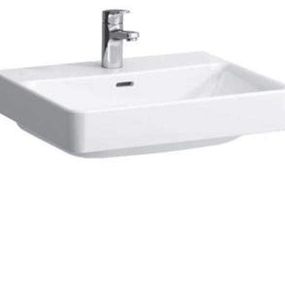 Laufen Pro S - Umývadlo, 600x465 mm, 1 otvor na batériu, s LCC, biela H8169634001041