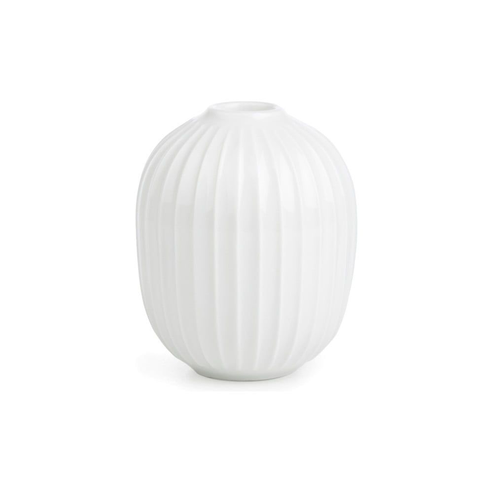 Biely porcelánový svietnik Kähler Design Hammershoi, výška 10 cm