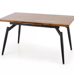 Halmar CAMBELL rozkladací stôl, doska - prírodná, nohy - čierna