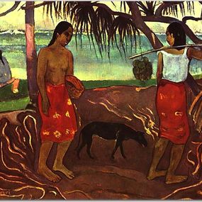 Under the Pandanus Obraz Paul Gauguin zs17264