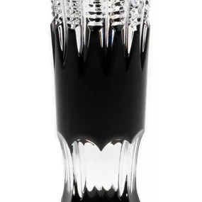 Krištáľová váza Brilant, farba čierna, výška 175 mm