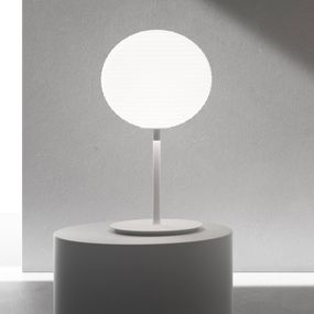 Rotaliana Flow Glass T2 stolná lampa s podstavcom, Obývacia izba / jedáleň, oceľ, sklo, E27, 15W, K: 60cm
