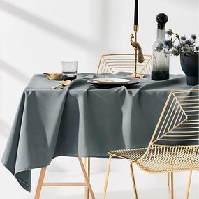 DomTextilu Obrus na stôl v tmavosivej farbe bez potlače 110 x 160 cm 52002 Sivá