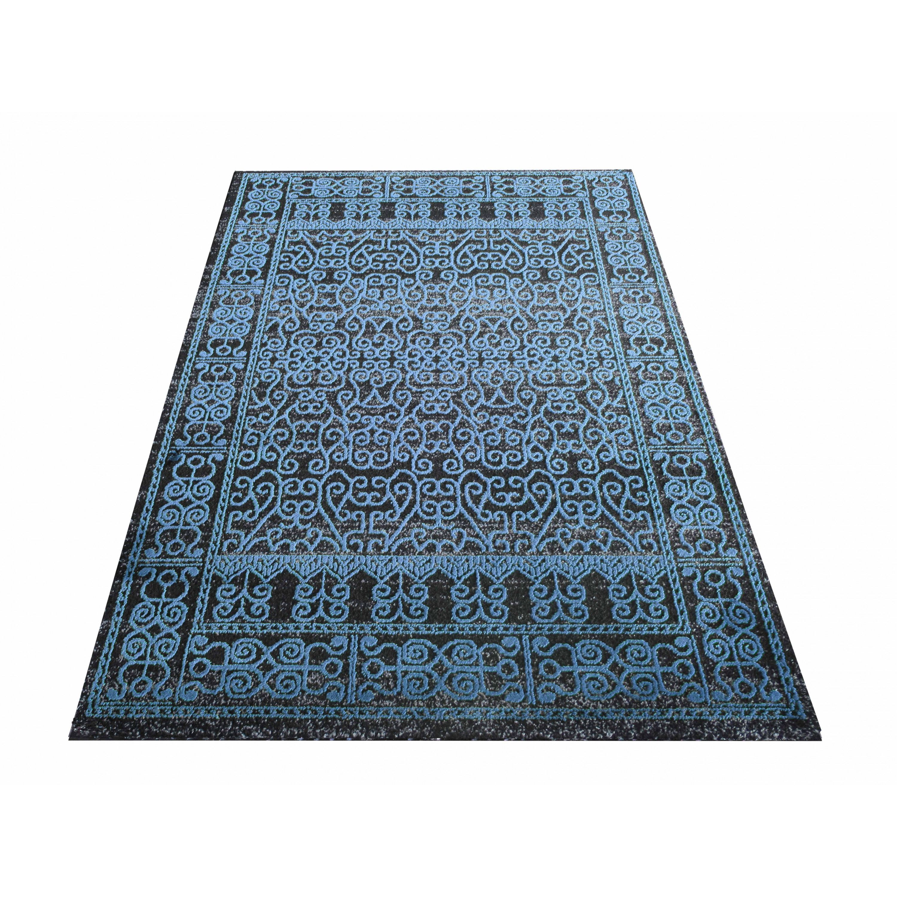 DomTextilu Vzorovaný koberec modrý 26609-154731
