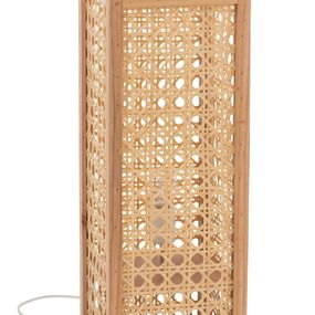 Prírodné bambusová stolná lampa Rectan - 23*23*65cm