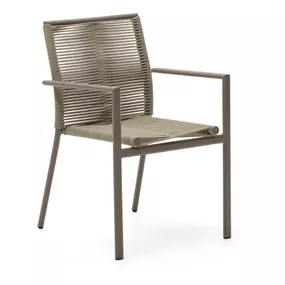 Béžová kovová záhradná stolička Culip – Kave Home