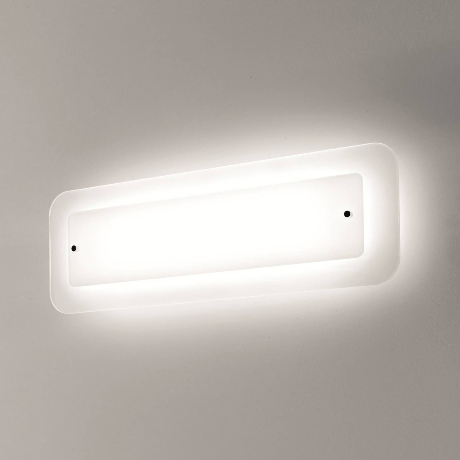 Selène Nástenná lampa Pop-up v harmonickej bielej, Chodba, sklo, plast, 2G11, 36W, L: 60 cm, K: 20cm
