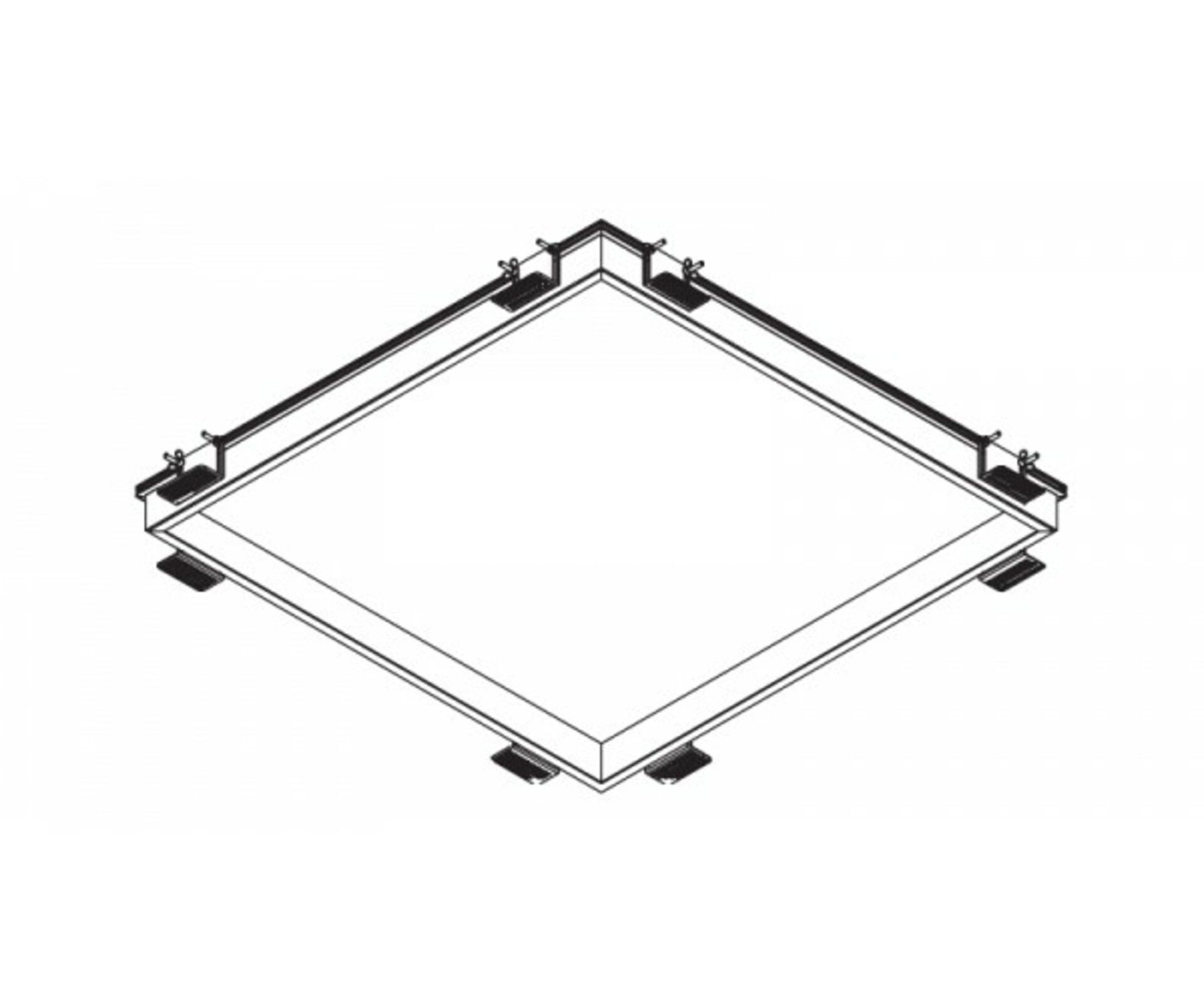 KOHL LIGHTING příslušenství WINNER-ELITE-CHESS montážní modul bezrámečkový 60x60cm KAC50502.TR