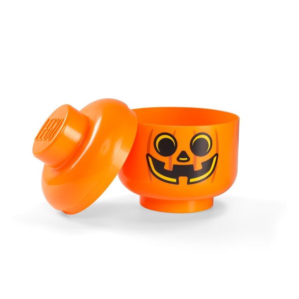 Oranžový úložný box LEGO® Pumpkin Head L