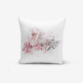 Obliečka na vankúš s prímesou bavlny Minimalist Cushion Covers Ogea Flower Leaf, 45 × 45 cm