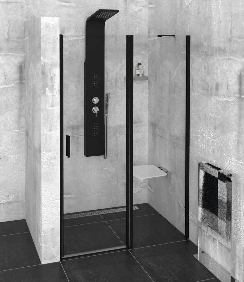 POLYSAN - ZOOM LINE BLACK sprchové dvere 1000mm, číre sklo ZL1310B