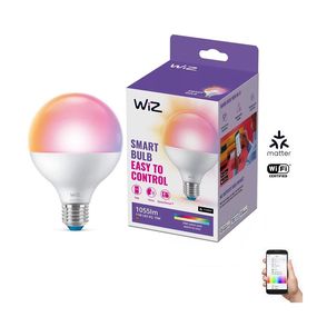 LED RGB Stmievateľná žiarovka G95 E27/11W/230V 2200-6500K Wi-Fi - WiZ