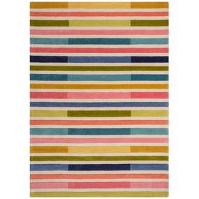 Flair Rugs koberce Ručne všívaný kusový koberec Illusion Piano Pink/Multi - 200x290 cm