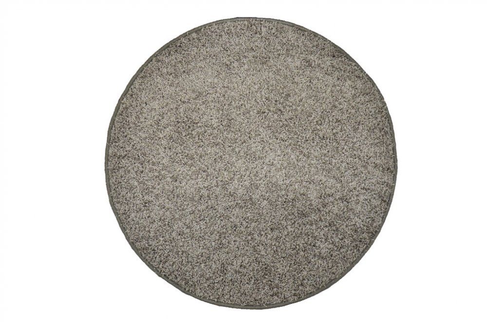 Oberec color shaggy - šedá - kruh průměr 120cm