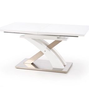Halmar SANDOR stôl rozkladací biely lakovaný