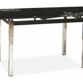 Rozkladací jedálenský stôl GT-017 čierny