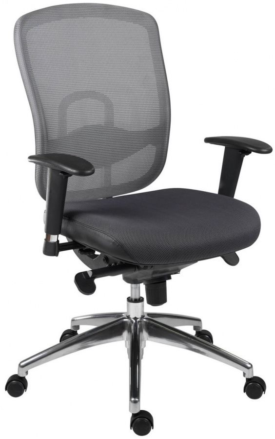ANTARES kancelárská stolička OKLAHOMA sivá bez podhlavníka