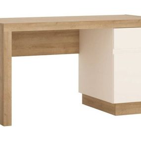 Písací stôl EXT GRABO LYOB01 dub riviera oak/biely lesk