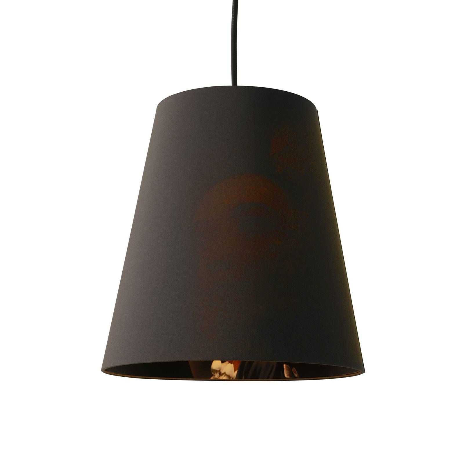 Karman Cupido závesná lampa s tienidlom Ø 26 cm, Obývacia izba / jedáleň, bavlnený textil, kov, E27, 50W, K: 24cm