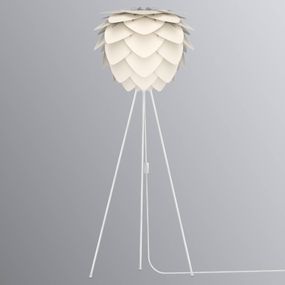 UMAGE Aluvia médium stojaca lampa perleťová, Obývacia izba / jedáleň, hliník, plast, E27, 15W, K: 157cm