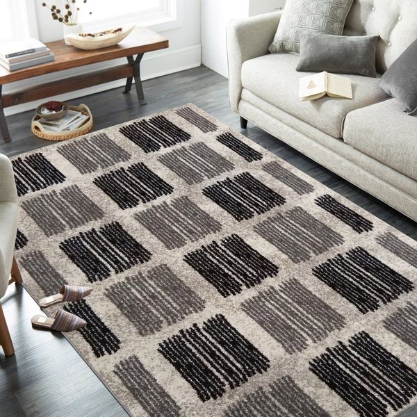 DomTextilu Fenomenálny béžový koberec v modernom designe 38609-181640