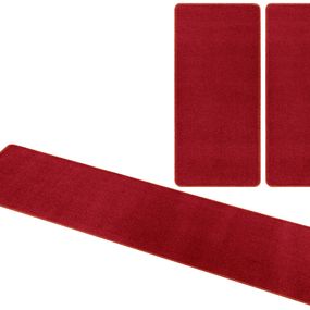 Hanse Home Collection koberce Kobercová sada Nasty 101151 Rot - 3 diely: 70x140 cm (2x), 70x240 cm (1x) cm