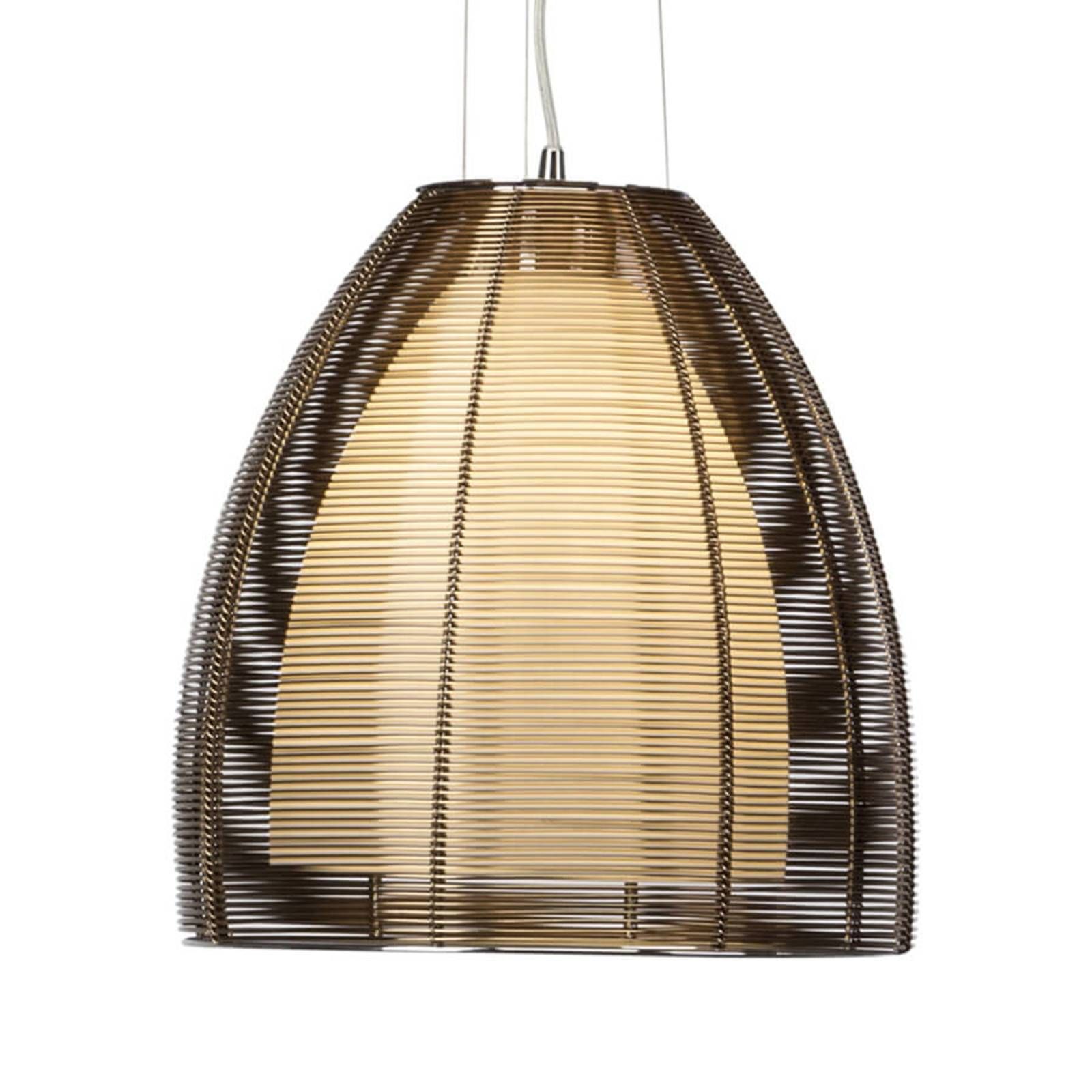 Brilliant Závesná lampa Relax, 1-plameňová 30cm bronz, Obývacia izba / jedáleň, kov, sklo, E27, 60W