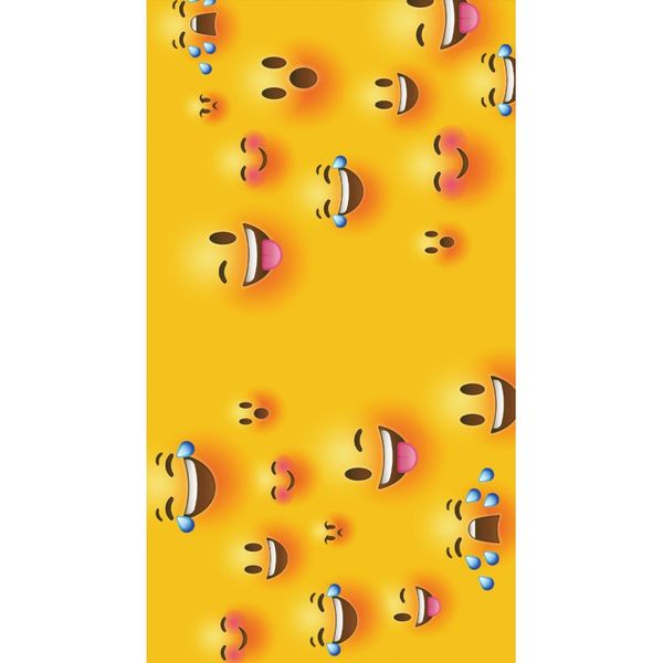 Plážová osuška s motívom rôznych emotikonov 100 x 180 cm