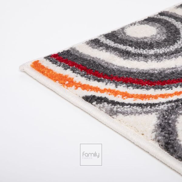DomTextilu Moderný viacfarebný koberec s kruhmi 67x130 cm 64095