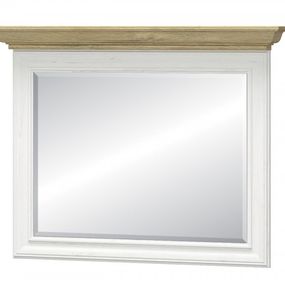 VerDesign, JARMANKA zrkadlo, borovica/dub zlatý LTD,sklo