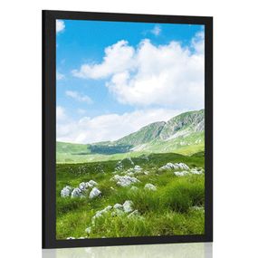 Plagát údolie v Čiernej Hore - 40x60 black