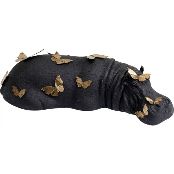 KARE Design Soška Hippo Butterflies 35cm