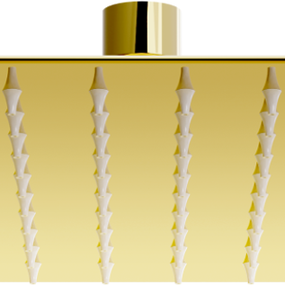 Sprchová hlavica MEXEN SLIM 25x25 cm zlatá