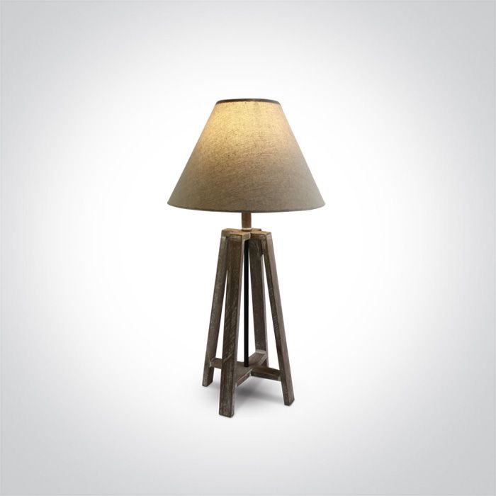 Interierové rustikálne svietidlo ONE LIGHT stolová lampa 61118