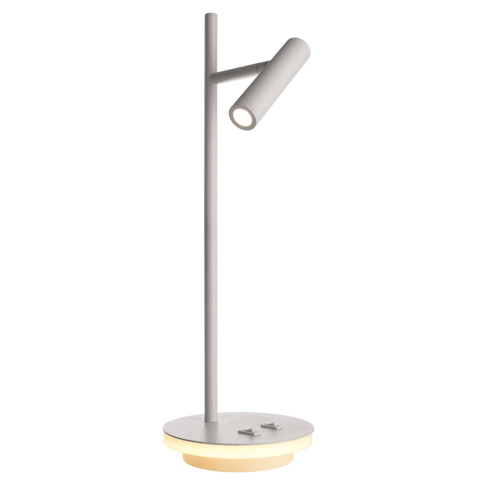 Deko-Light Stolná LED lampa Brahe, biela, Obývacia izba / jedáleň, hliník, 6.8W, Energialuokka: G, K: 45.5cm