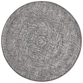 NORTHRUGS - Hanse Home koberce Kusový koberec Forest 103997 Lightgrey - 160x160 (priemer) kruh cm