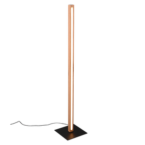 TRIO 426410130 BELLARI dotyková stojacia lampa LED 20W/2300lm 3000K prírodné drevo