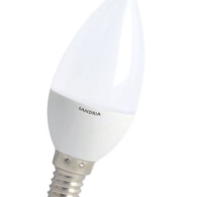 LED žiarovka Sandy LED E14 C37 S1390 7W teplá biela