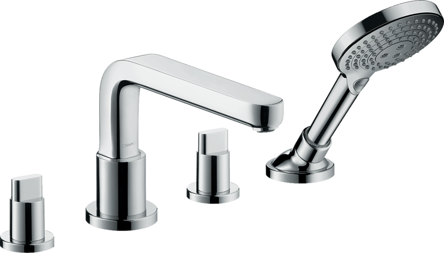 Hansgrohe Metris S - Štvorotvorová batéria na okraj vane s výtokom 220 mm, chróm 31447000