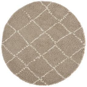 Mint Rugs - Hanse Home koberce Kusový koberec Allure 104405 Beige/Cream kruh - 120x120 (priemer) kruh cm