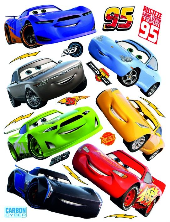 DK 2315 AG Design Samolepiace dekorácie - samolepka na stenu Disney - Cars, veľkosť 65 cm x 85 cm