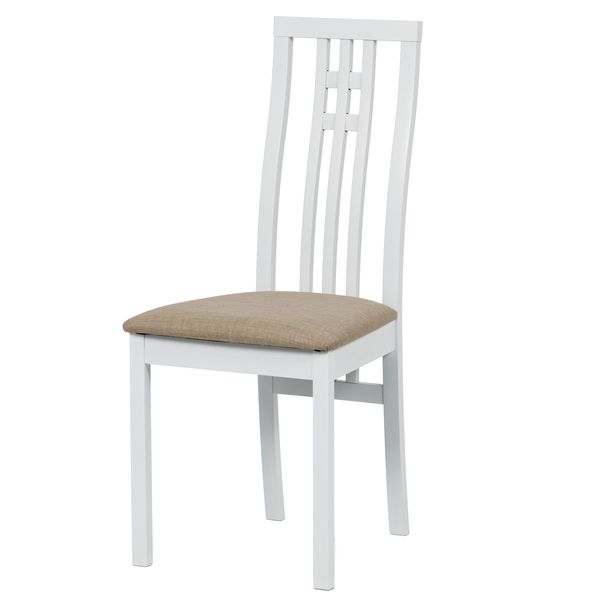 Sconto Jedálenská stolička AMANDA biela/béžová