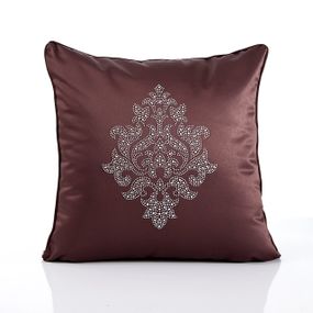 Ozdobný vankúš 45X45 cm Damask (hnedá) (1 ks)