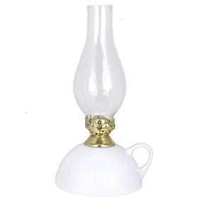 Strömshaga Petrolejová lampa Handle Ceramics White
