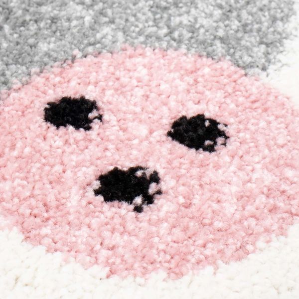DomTextilu Kúzelný detský ružový koberec pre dievčatko zajačik 42026-197401