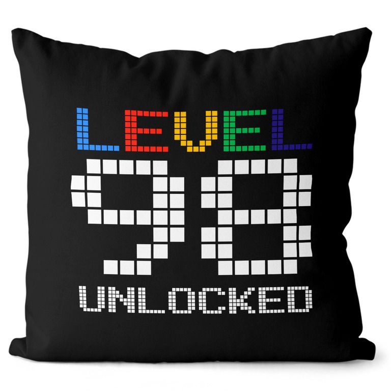 Vankúš Level unlocked (vek: 98, Velikost: 55 x 55 cm)