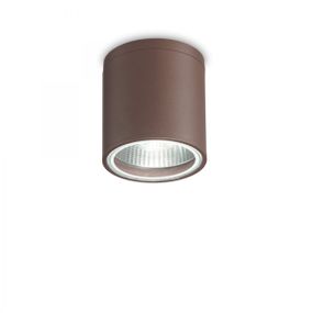 Ideal Lux 163666 vonkajšie stropné svietidlo Gun Coffee 1x28W | GU10 | IP44 - hnedé