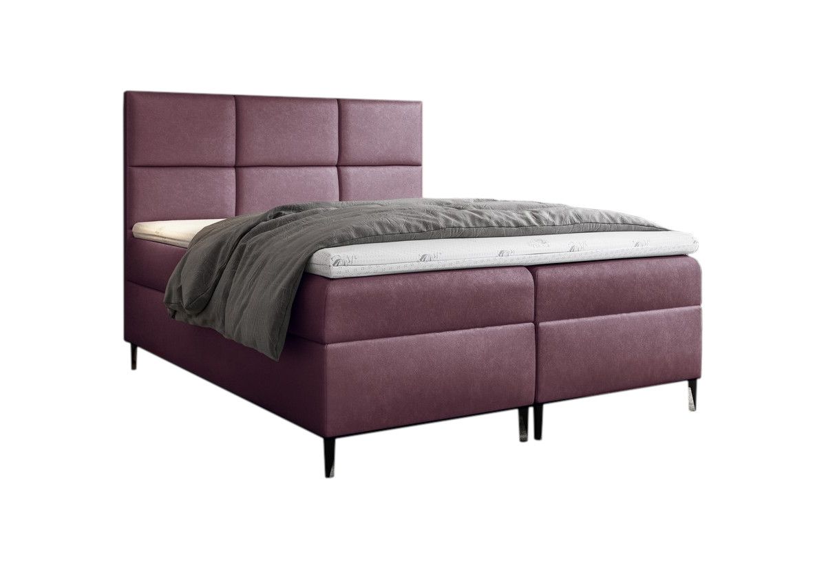 Expedo Čalúnená posteľ boxspring GRETA + topper, 160x200, fancy 63