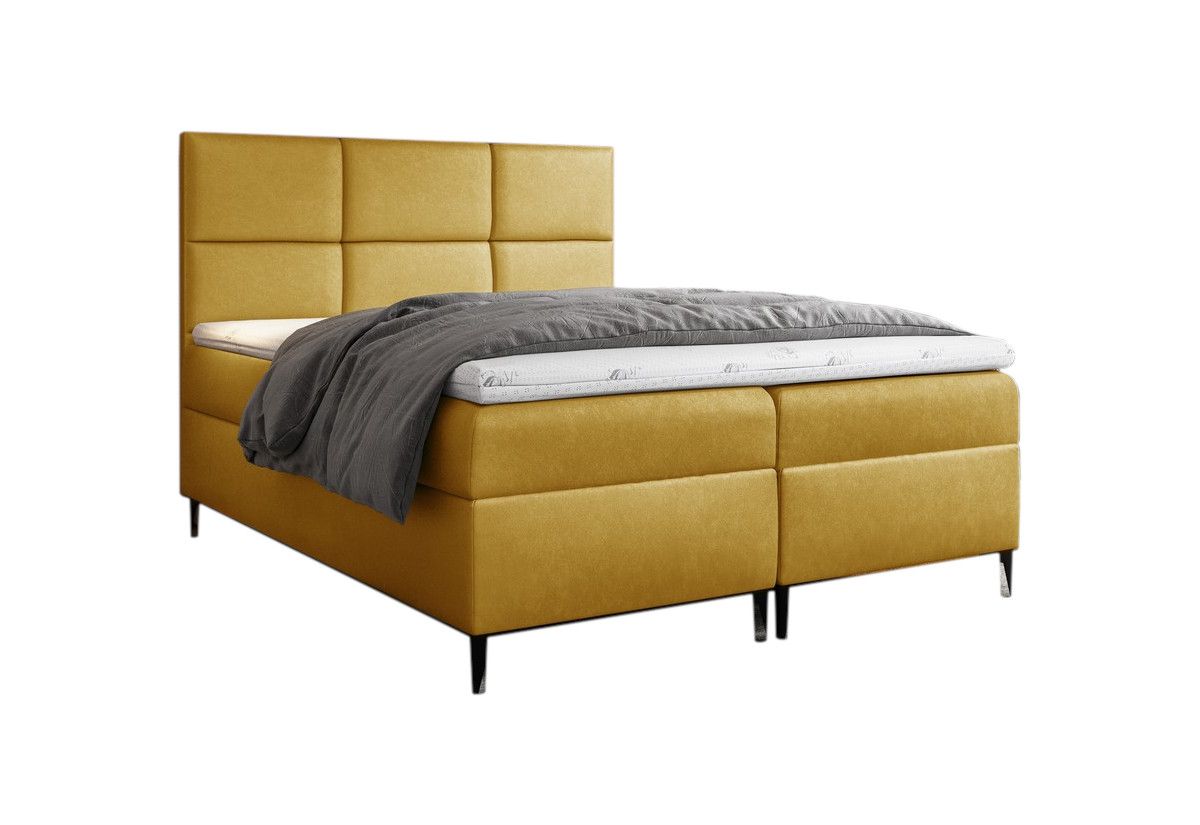 Expedo Čalúnená posteľ boxspring GRETA + topper, 180x200, fancy 48